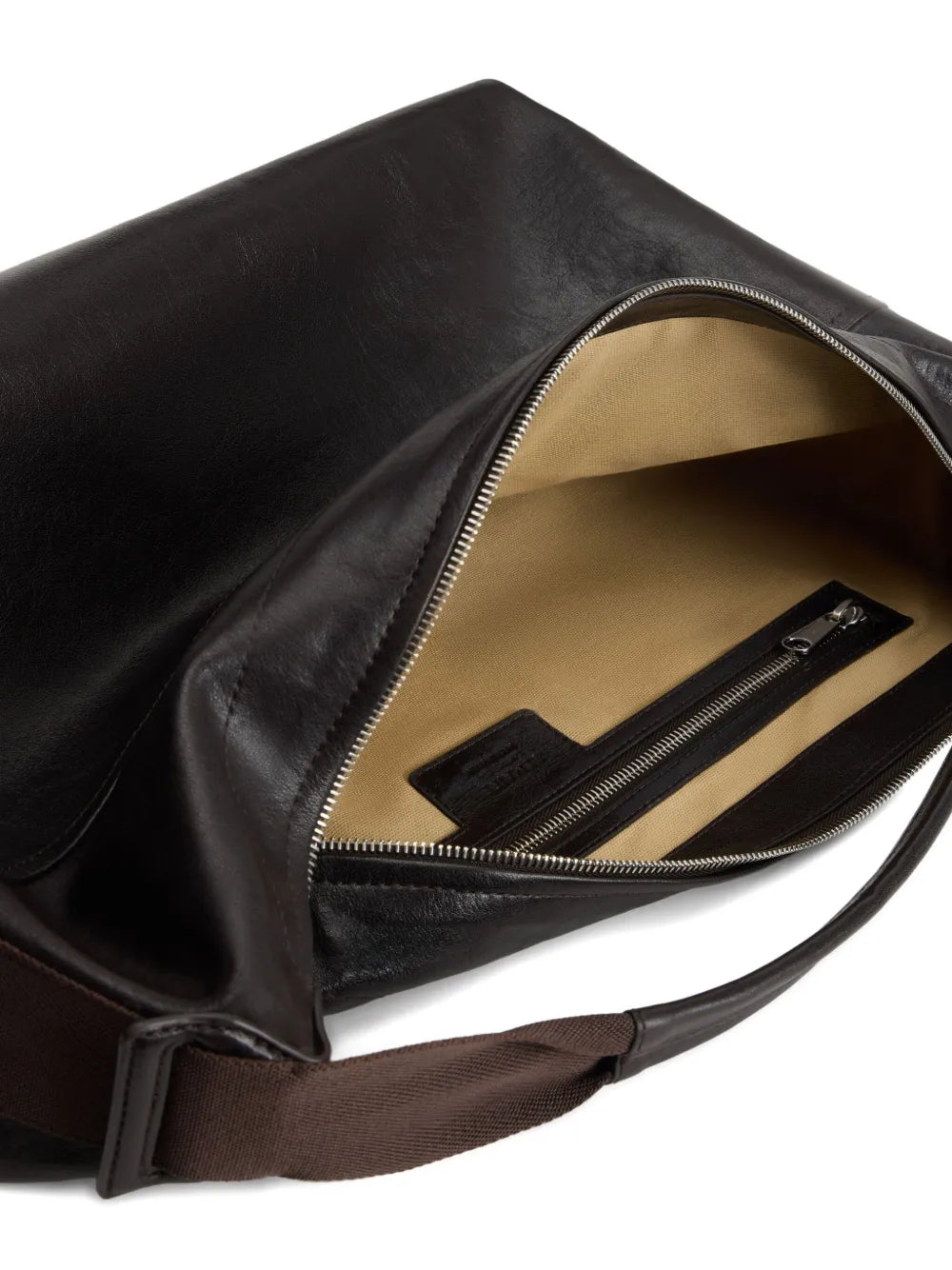 Lemaire Berlingot Leather Zip Shoulder Bag — Same as shown — Size One Size — Top View