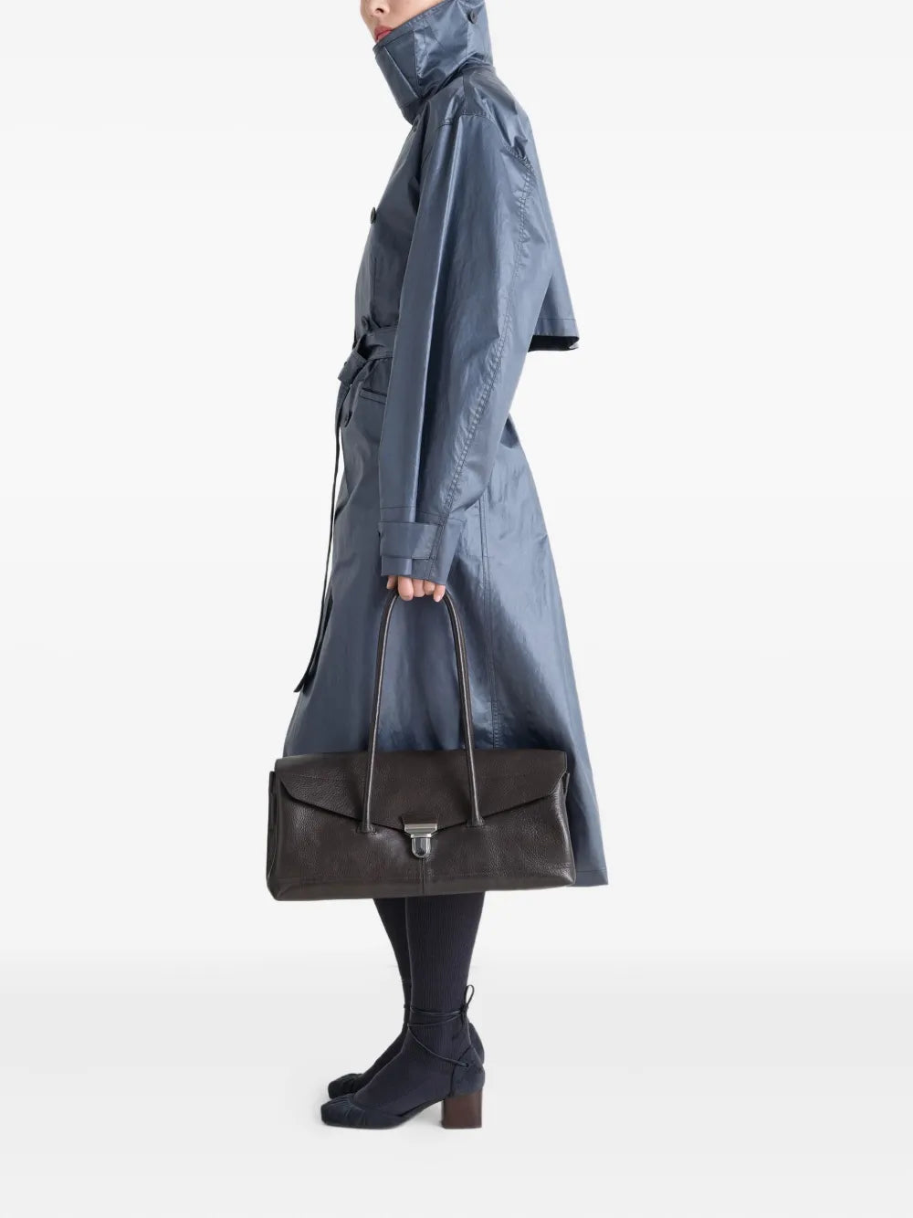 Lemaire Gear Leather Shoulder Bag — Same as shown — Size One Size — Side View
