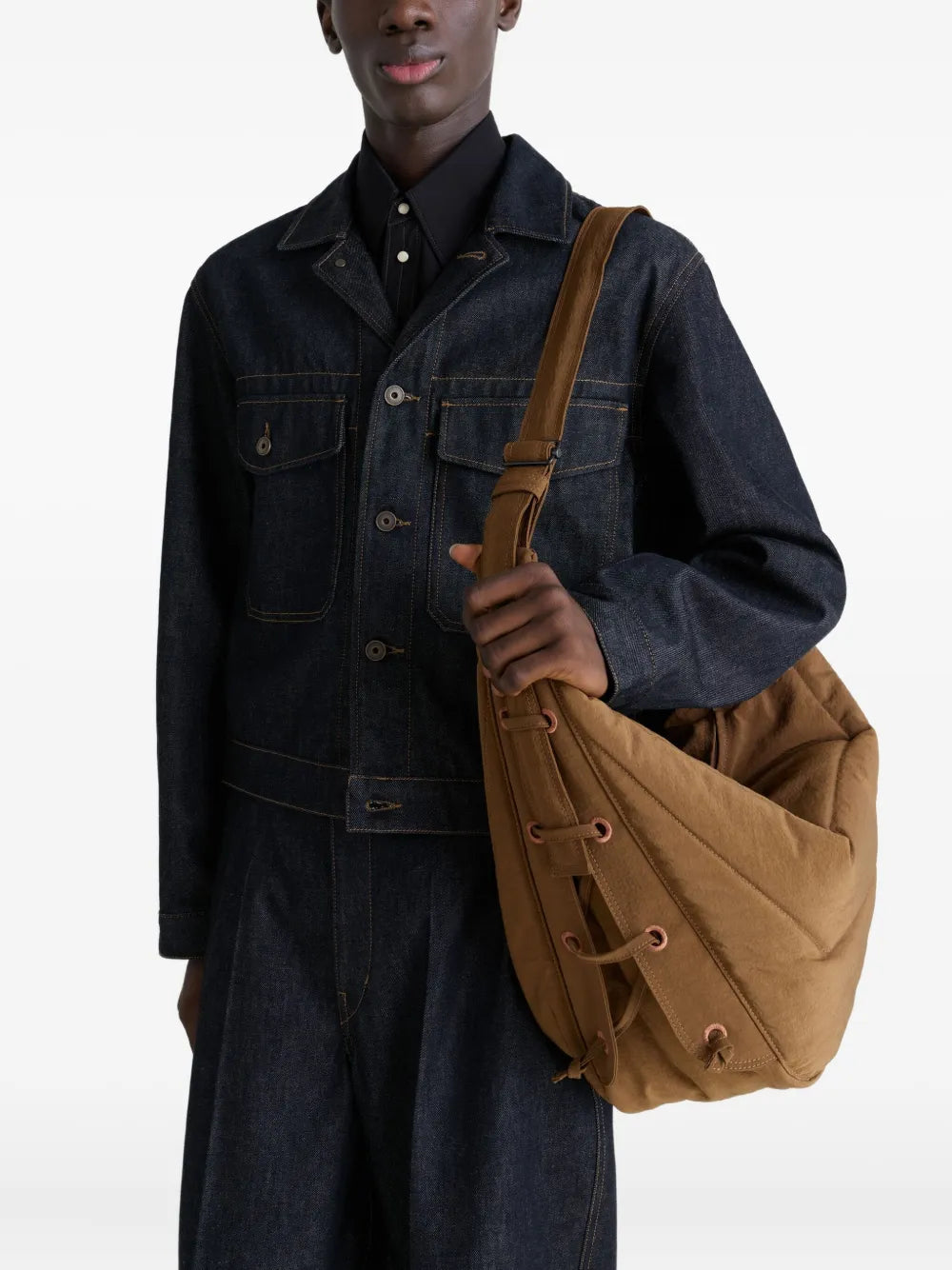 Lemaire Medium Soft Gam Shoulder Bag — Same as shown — Size One Size — Back View