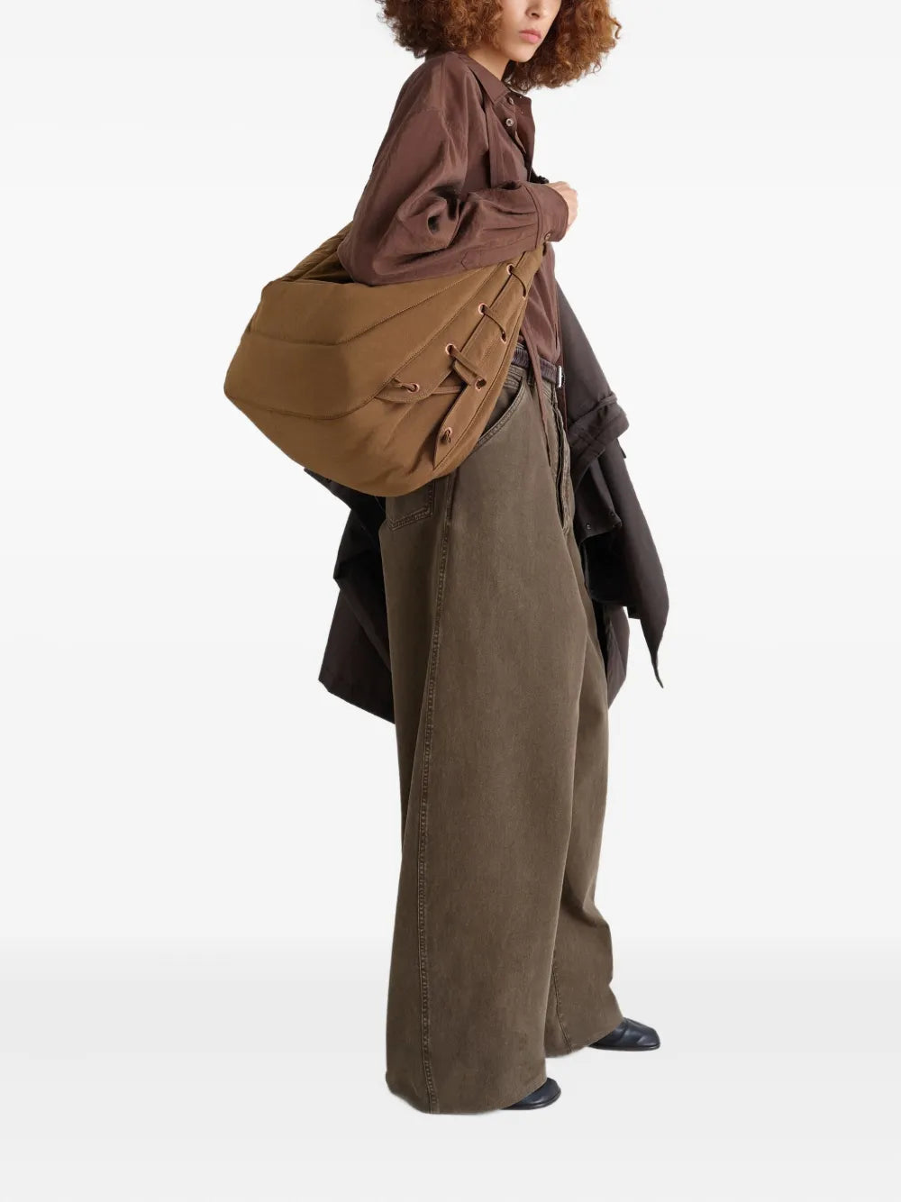 Lemaire Medium Soft Gam Shoulder Bag — Same as shown — Size One Size — Side View