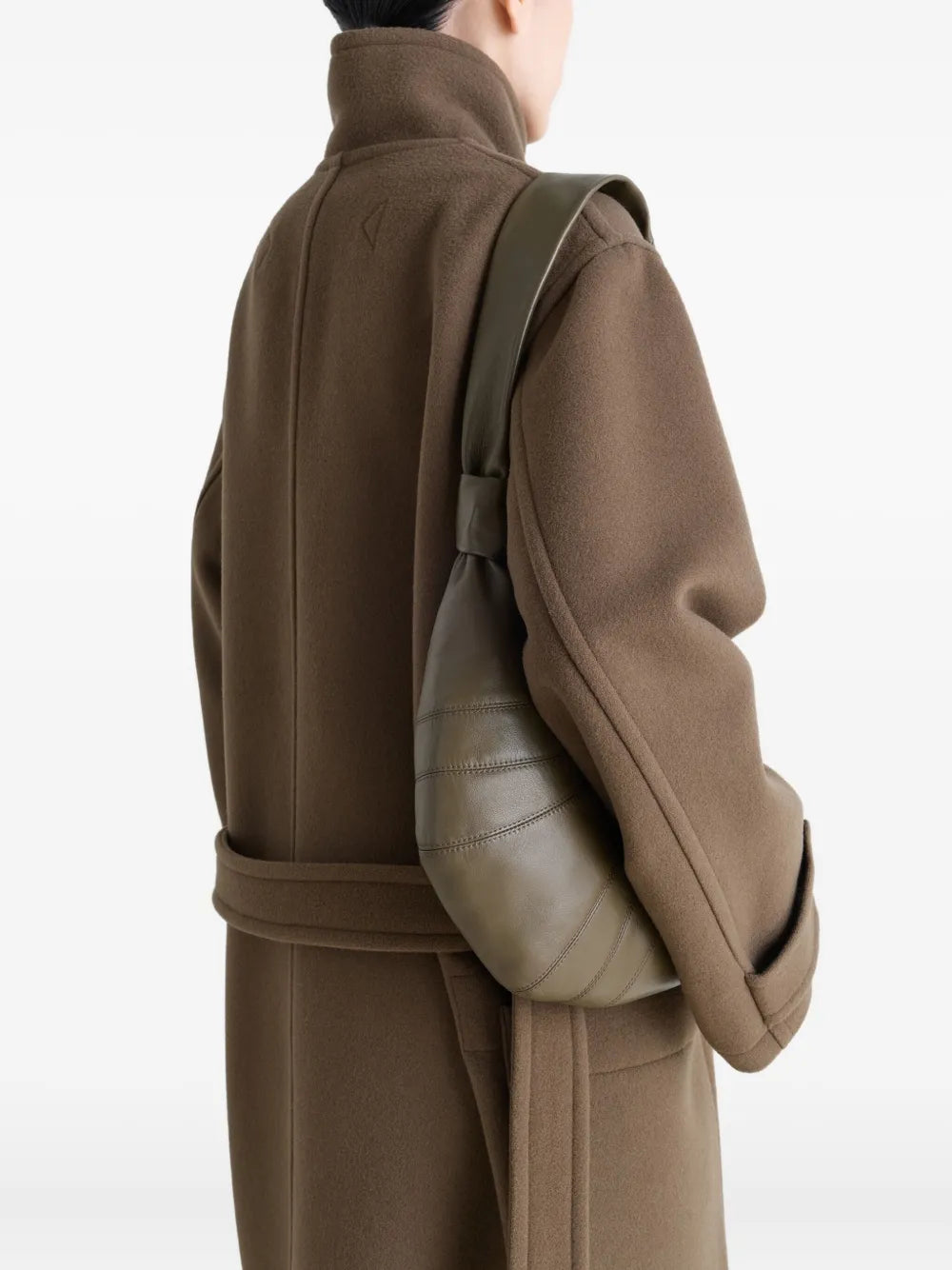 Lemaire Small Croissant Panelled Shoulder Bag — Same as shown — Size One Size — Back View