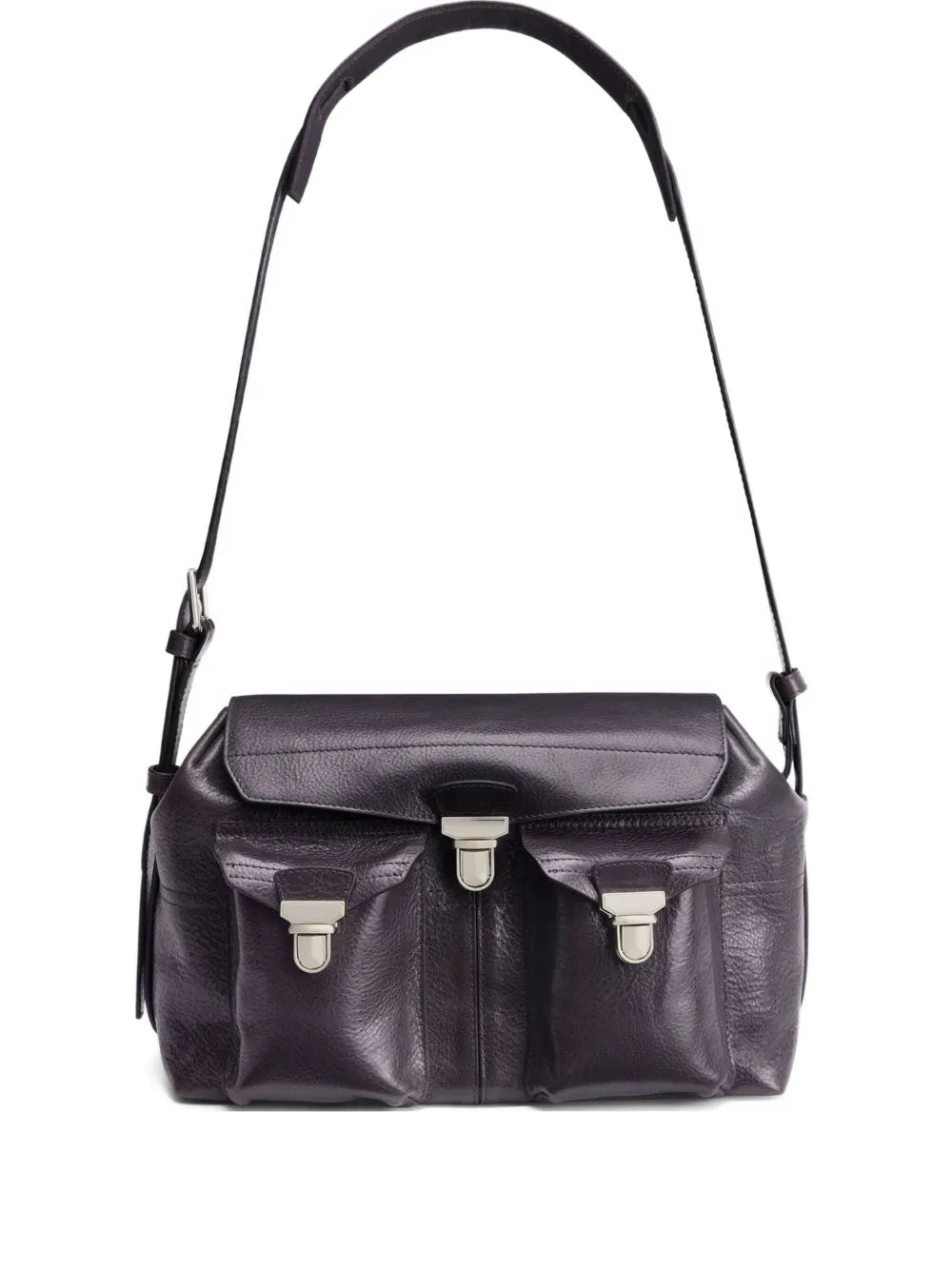 Lemaire Medium Gear Leather Shoulder Bag — Same as shown — Size One Size — Front View