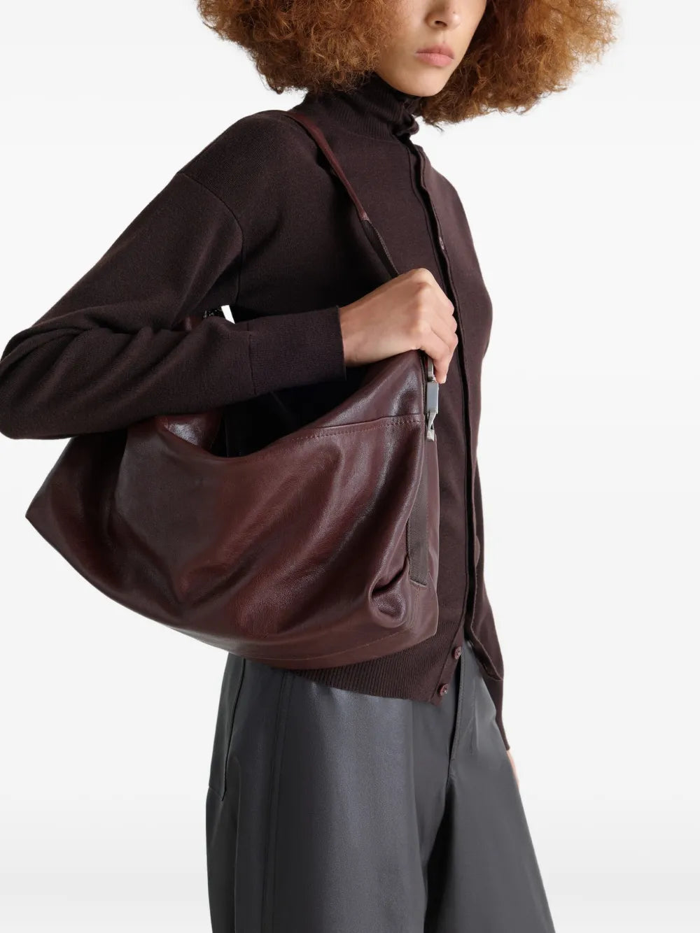 Lemaire Berlingot Hobo Shoulder Bag — Same as shown — Size One Size — Side View
