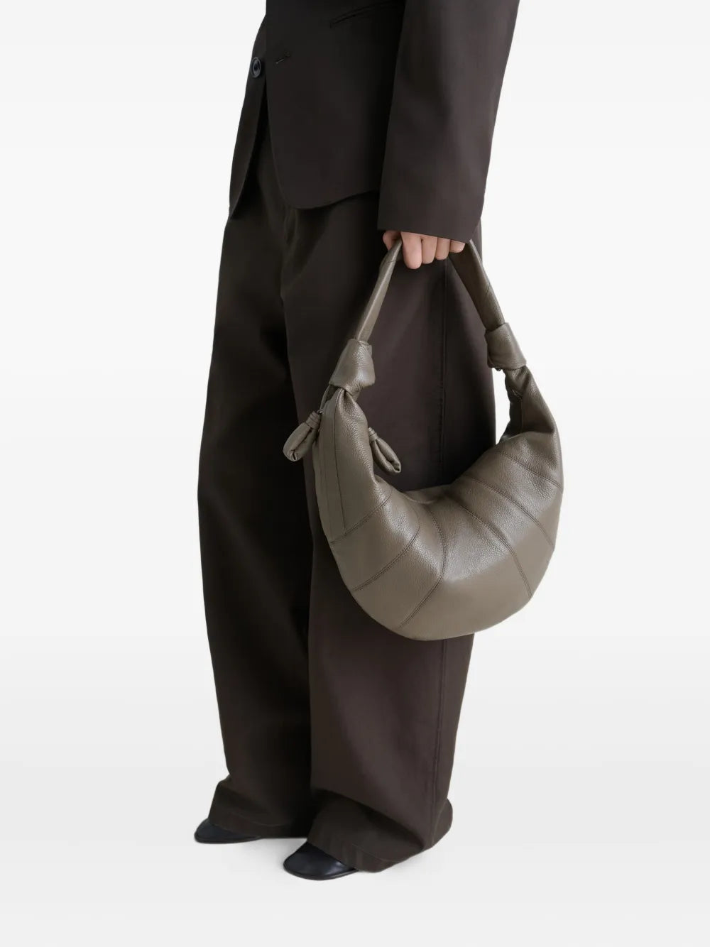 Lemaire Fortune Croissant Knotted Panelled Shoulder Bag — Same as shown — Size One Size — Side View