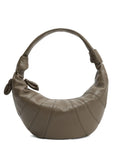 Lemaire Fortune Croissant Knotted Panelled Shoulder Bag — Same as shown — Size One Size — Front View