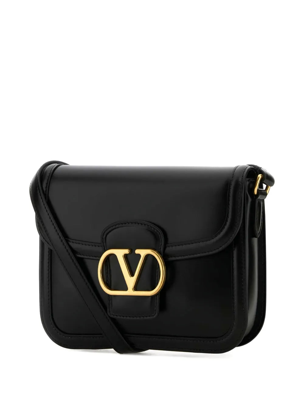 Valentino Garavani Gold Tone Logo Shoulder Bag — Same as shown — Size One Size — Back View