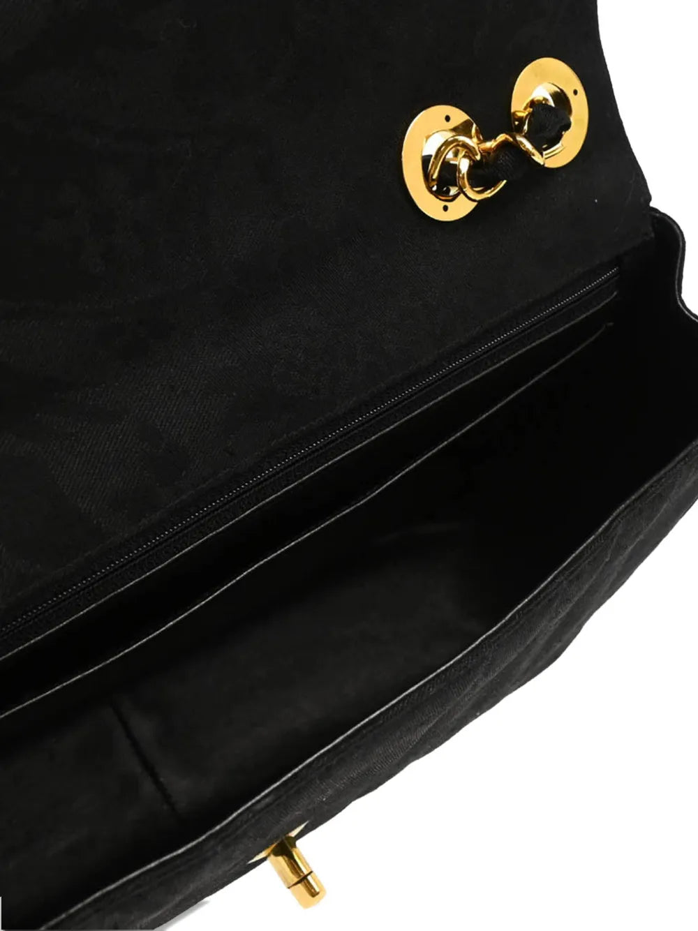 Chanel Pre Owned 1992 Jumbo Mademoiselle Classic Flap Shoulder Bag — Same as shown — Size One Size — Back View