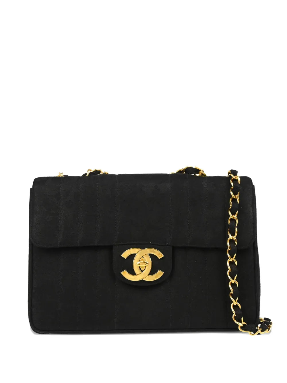 Chanel Pre Owned 1992 Jumbo Mademoiselle Classic Flap Shoulder Bag — Same as shown — Size One Size — Front View