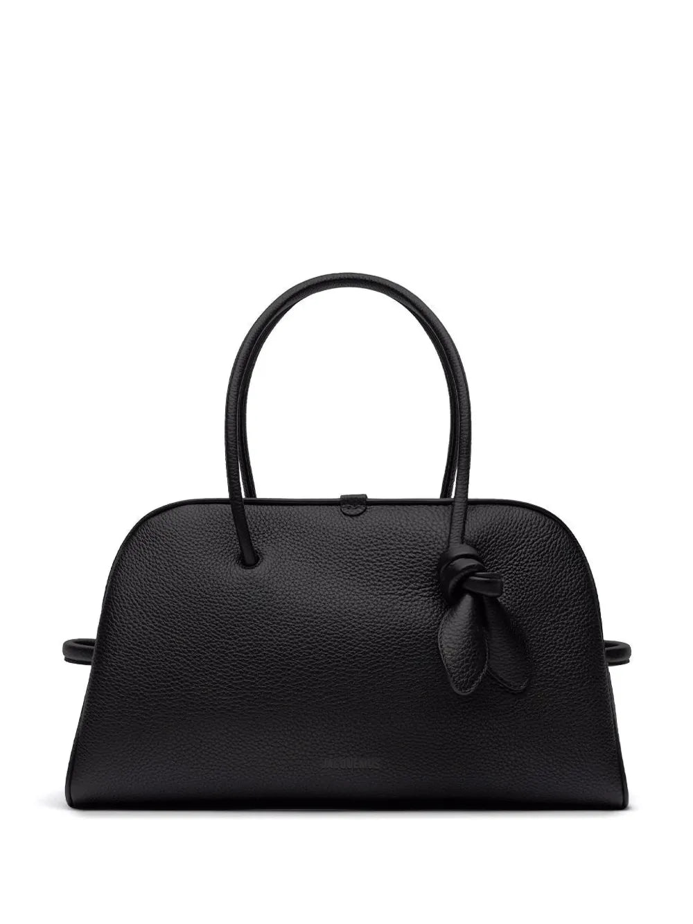 Jacquemus Knot Detail Leather Shoulder Bag — Same as shown — Size One Size — Front View