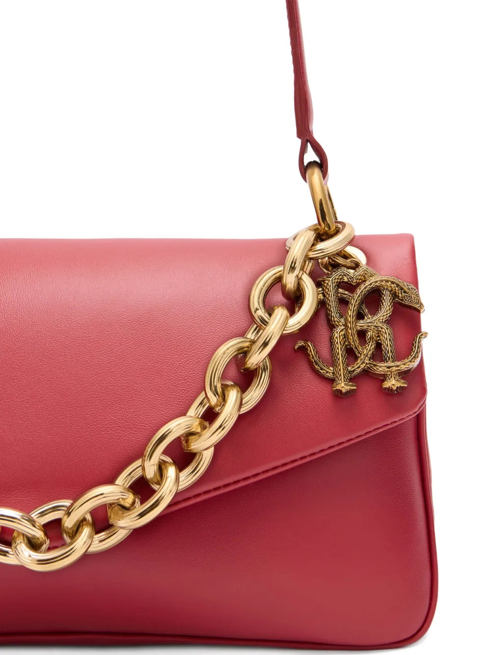 Roberto Cavalli Leather Shoulder Bag — Same as shown — Size One Size — Lifestyle View