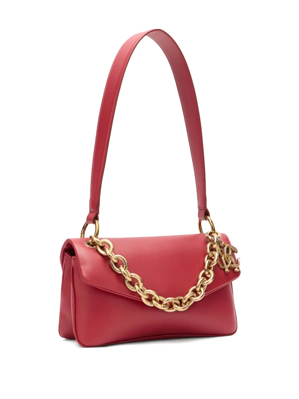 Roberto Cavalli Leather Shoulder Bag — Same as shown — Size One Size — Top View