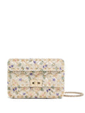 Valentino Garavani Small Rockstud Spike Jacquard Shoulder Bag — Same as shown — Size One Size — Front View