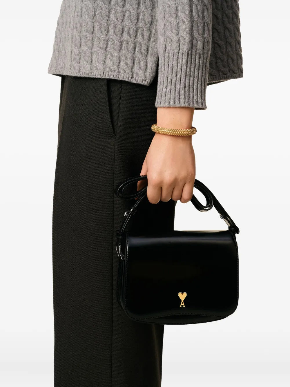 Ami Paris Paris Paris Shoulder Bag — Same as shown — Size One Size — Back View
