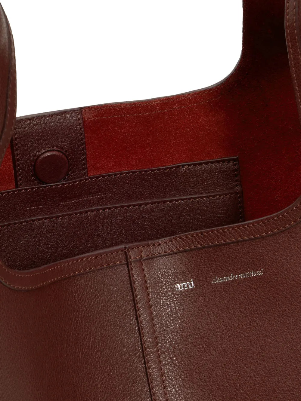 Ami Paris Etienne Leather Shoulder Bag — Same as shown — Size One Size — Lifestyle View