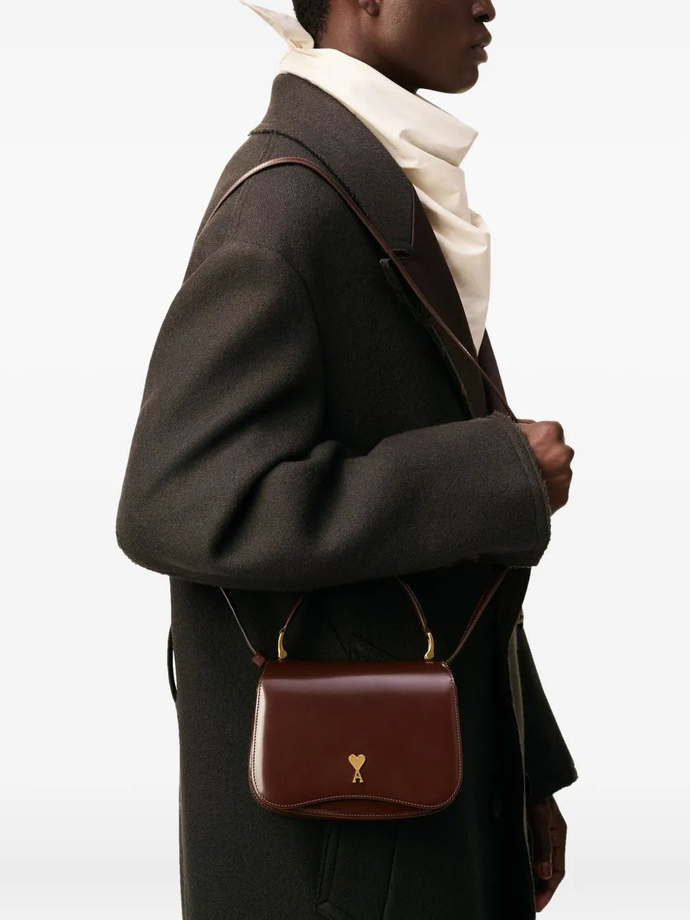 Ami Paris Paris Paris Shoulder Bag — Same as shown — Size One Size — Side View