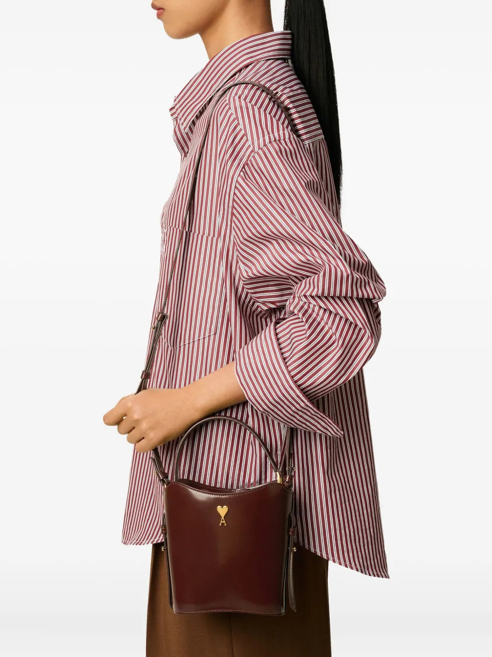 Ami Paris Mini Paris Paris Bucket Bag — Same as shown — Size One Size — Back View
