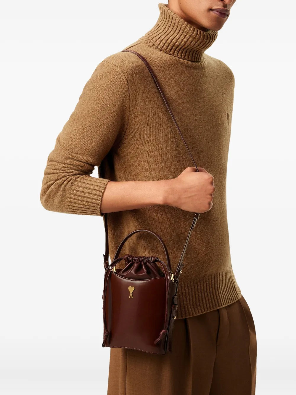 Ami Paris Mini Paris Paris Bucket Bag — Same as shown — Size One Size — Side View