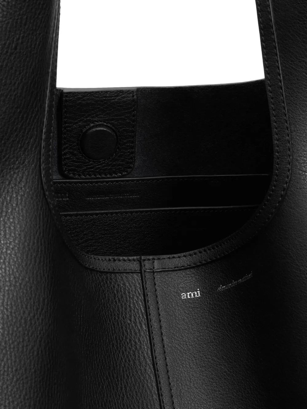 Ami Paris Etienne Leather Shoulder Bag — Same as shown — Size One Size — Lifestyle View