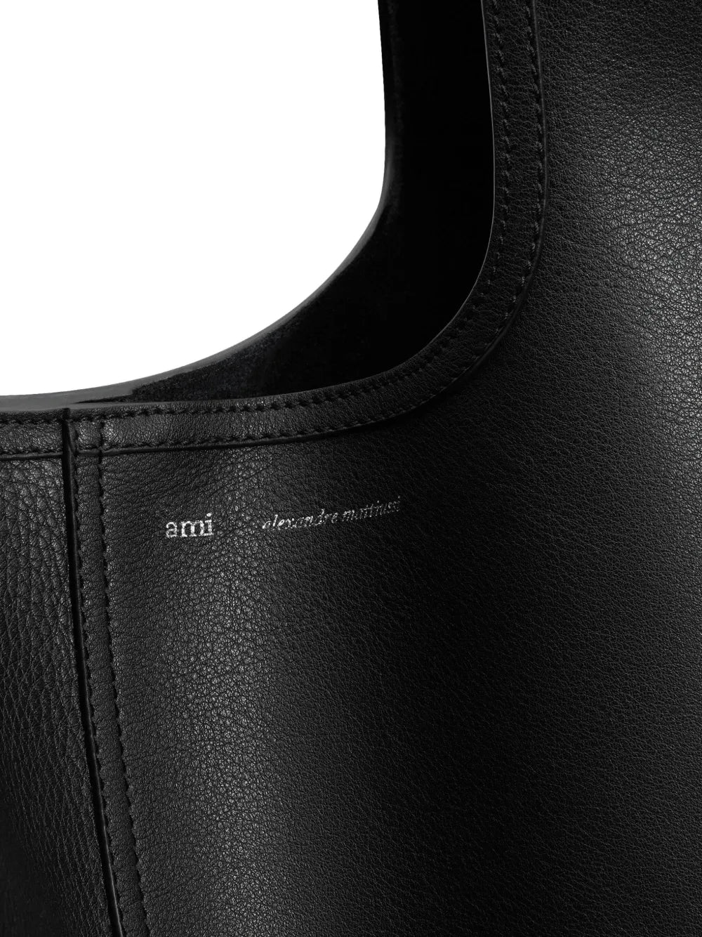 Ami Paris Etienne Leather Shoulder Bag — Same as shown — Size One Size — Detail View