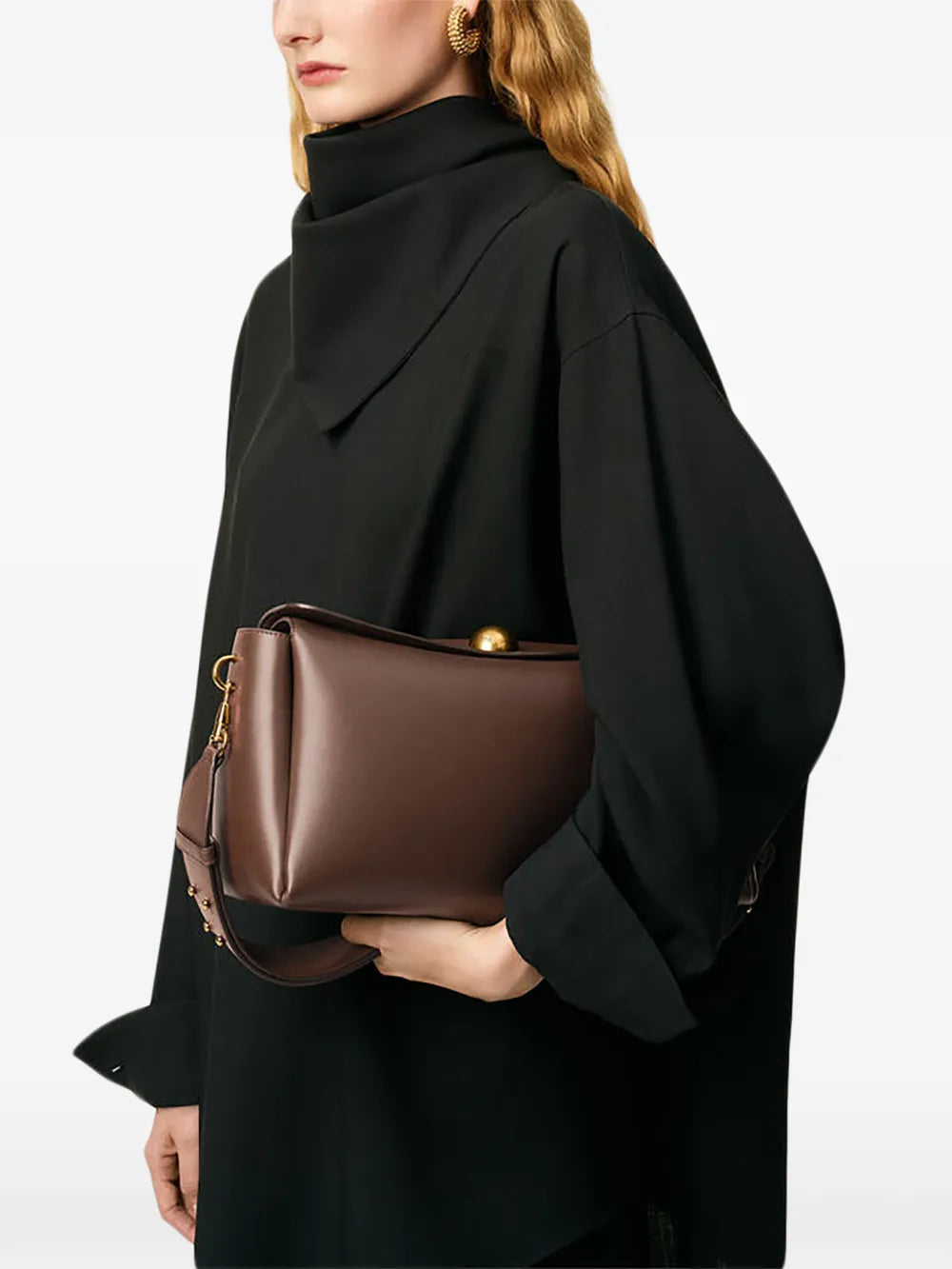 Ami Paris Medium Carrousel Leather Bag — Same as shown — Size One Size — Side View