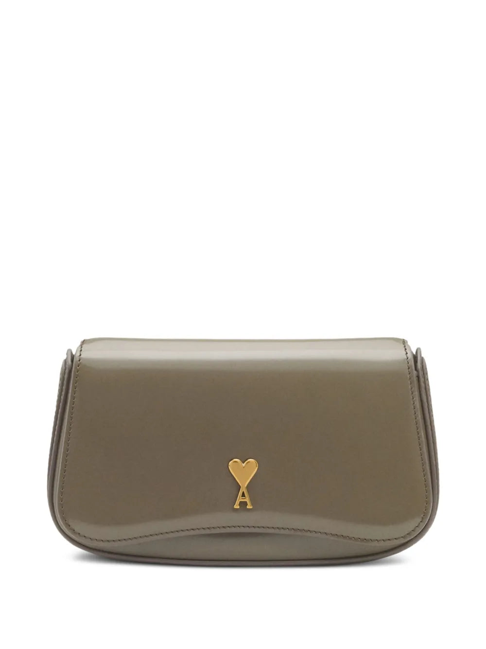 Ami Paris Small Paris Paris Leather Crossbody Bag — Same as shown — Size One Size — Front View