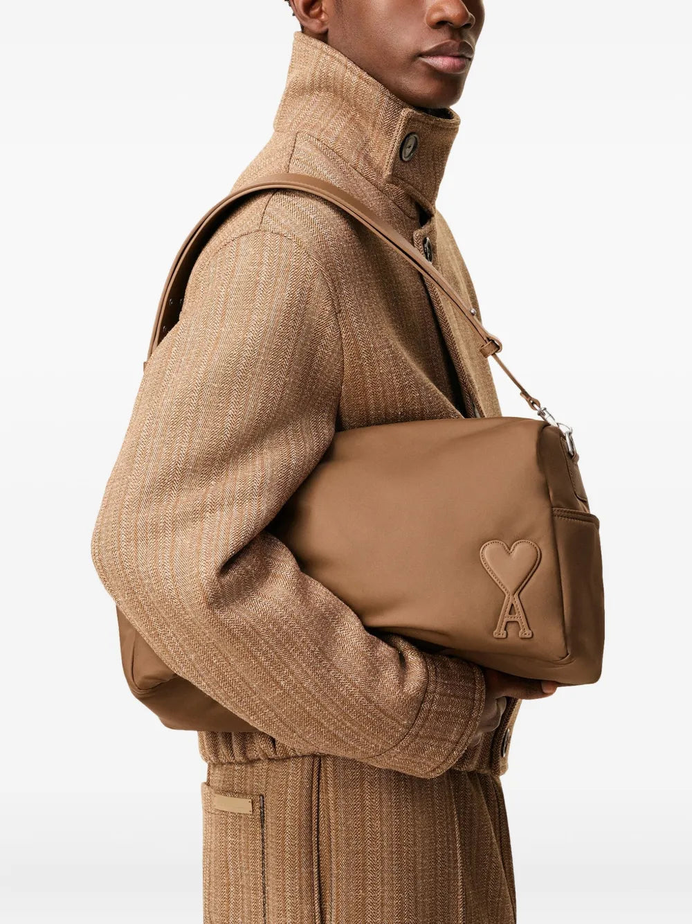 Ami Paris Large Marcel Shoulder Bag — Same as shown — Size One Size — Back View