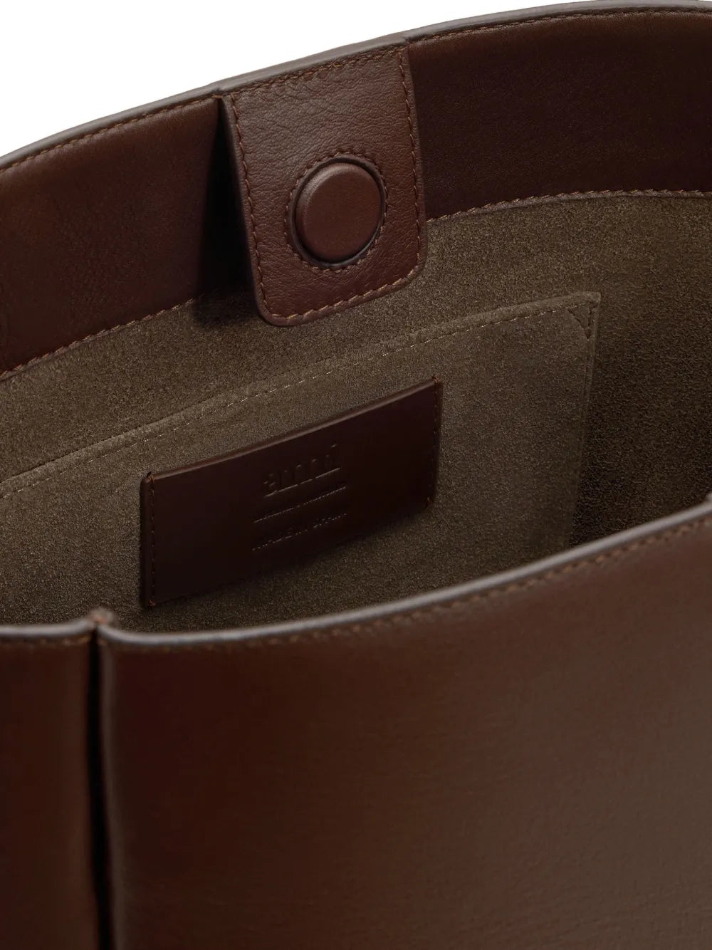 Ami Paris Carrousel Leather Bucket Bag — Same as shown — Size One Size — Lifestyle View