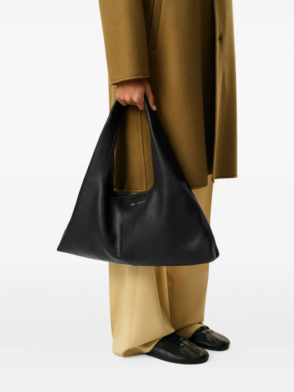 Ami Paris Etienne Leather Shoulder Bag — Same as shown — Size One Size — Detail View
