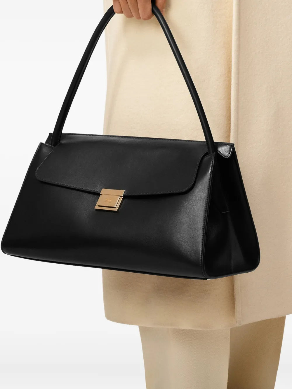 Ami Paris Mimi Leather Shoulder Bag — Same as shown — Size One Size — Side View