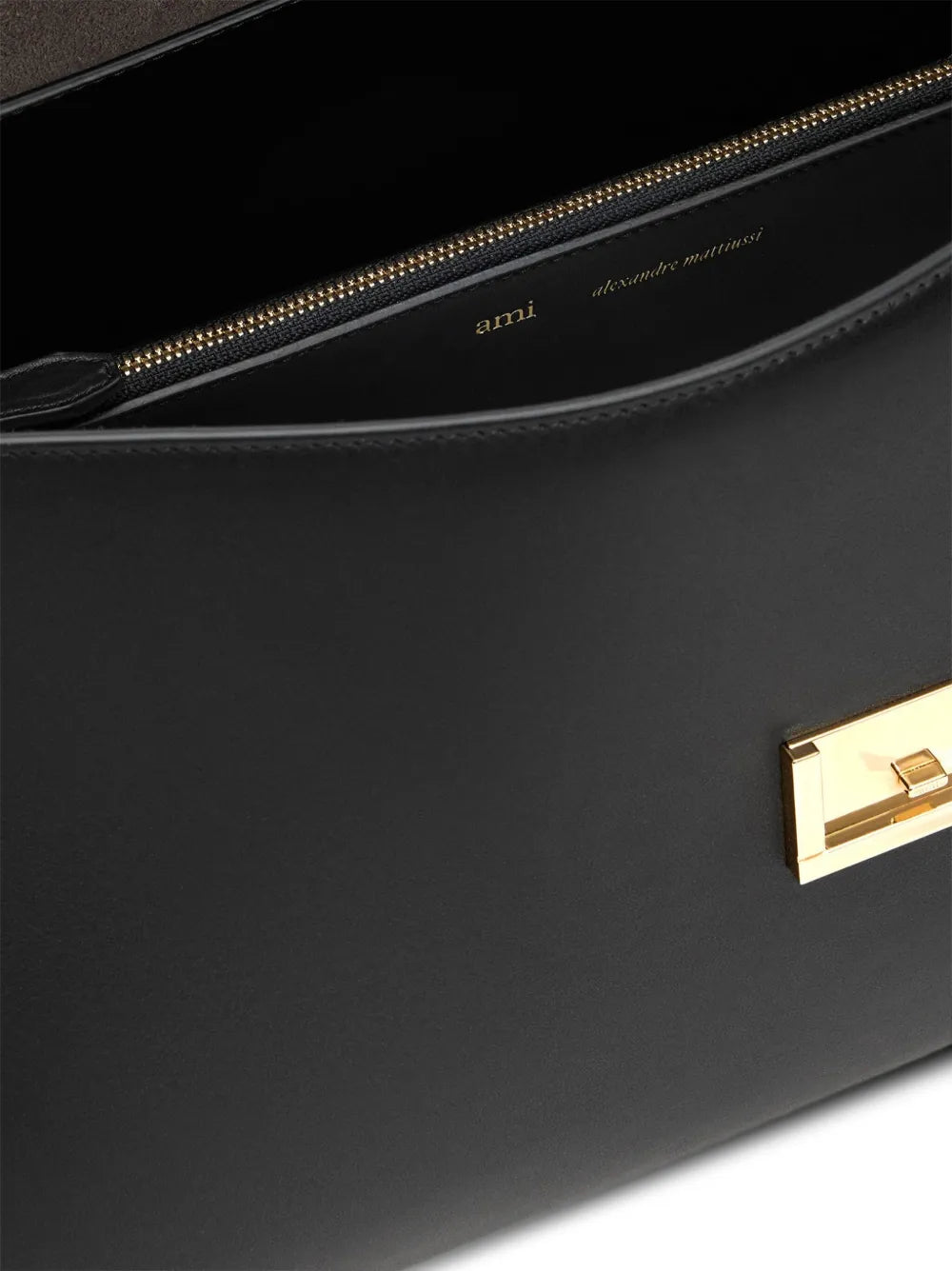 Ami Paris Mimi Leather Shoulder Bag — Same as shown — Size One Size — Lifestyle View
