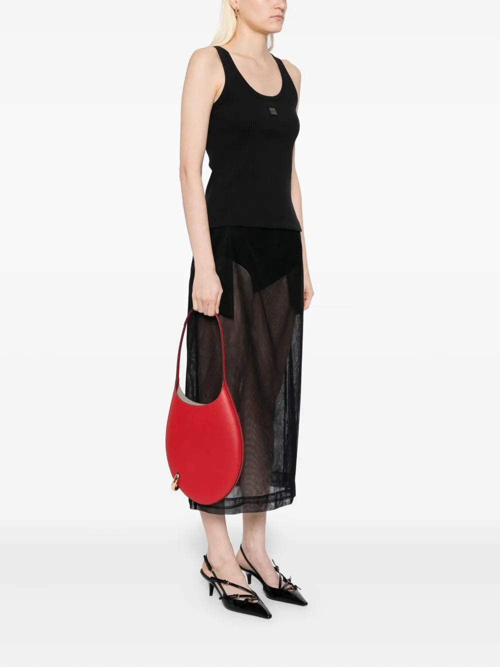 Tory Burch Pierced Shoulder Bag — Same as shown — Size One Size — Side View