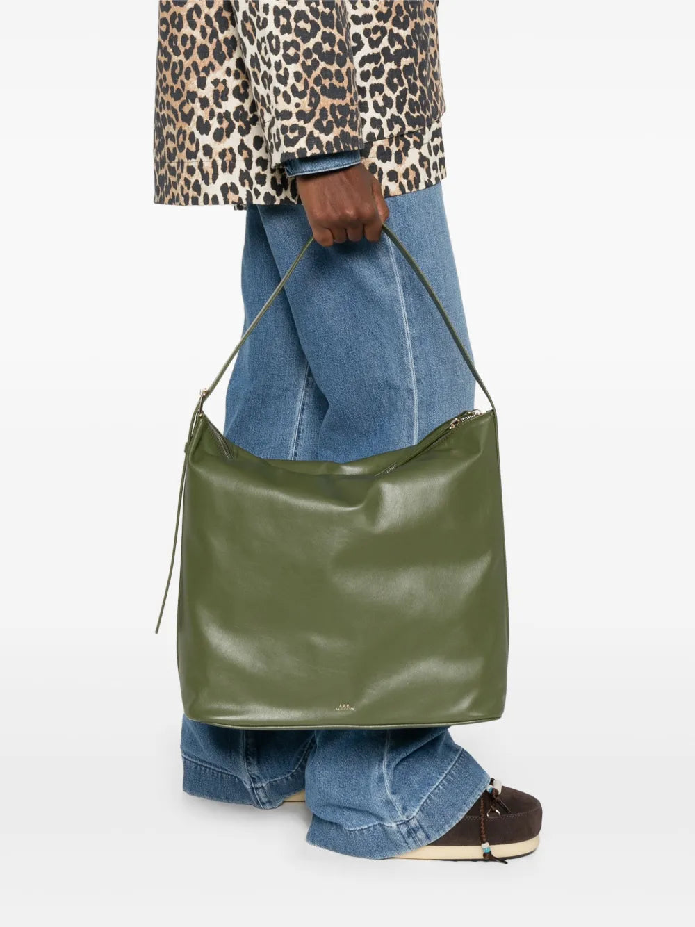 Apc Leather Shoulder Bag — Same as shown — Size One Size — Side View