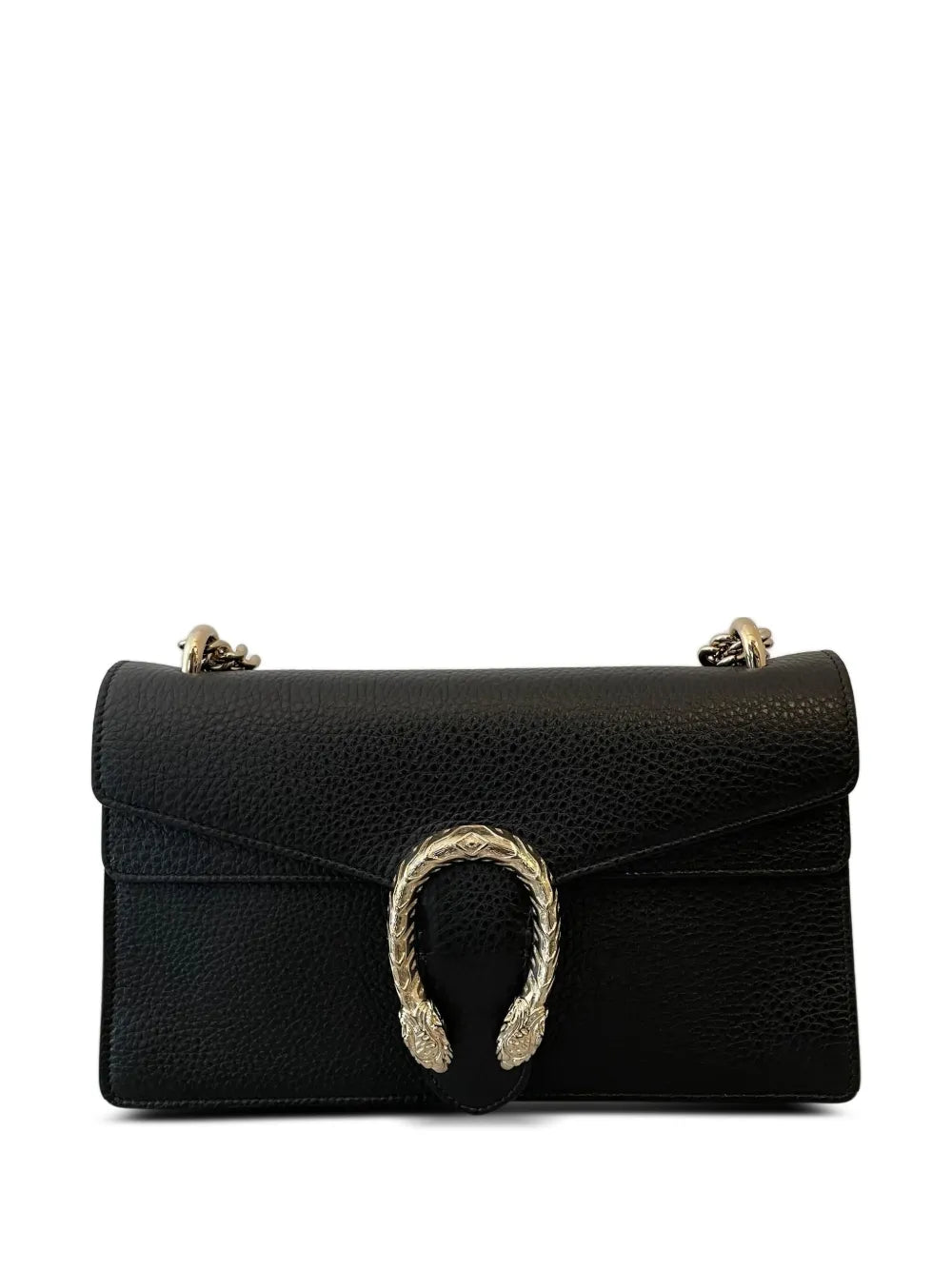 Gucci Horsebit Textured Leather Shoulder Bag — Same as shown — Size One Size — Front View