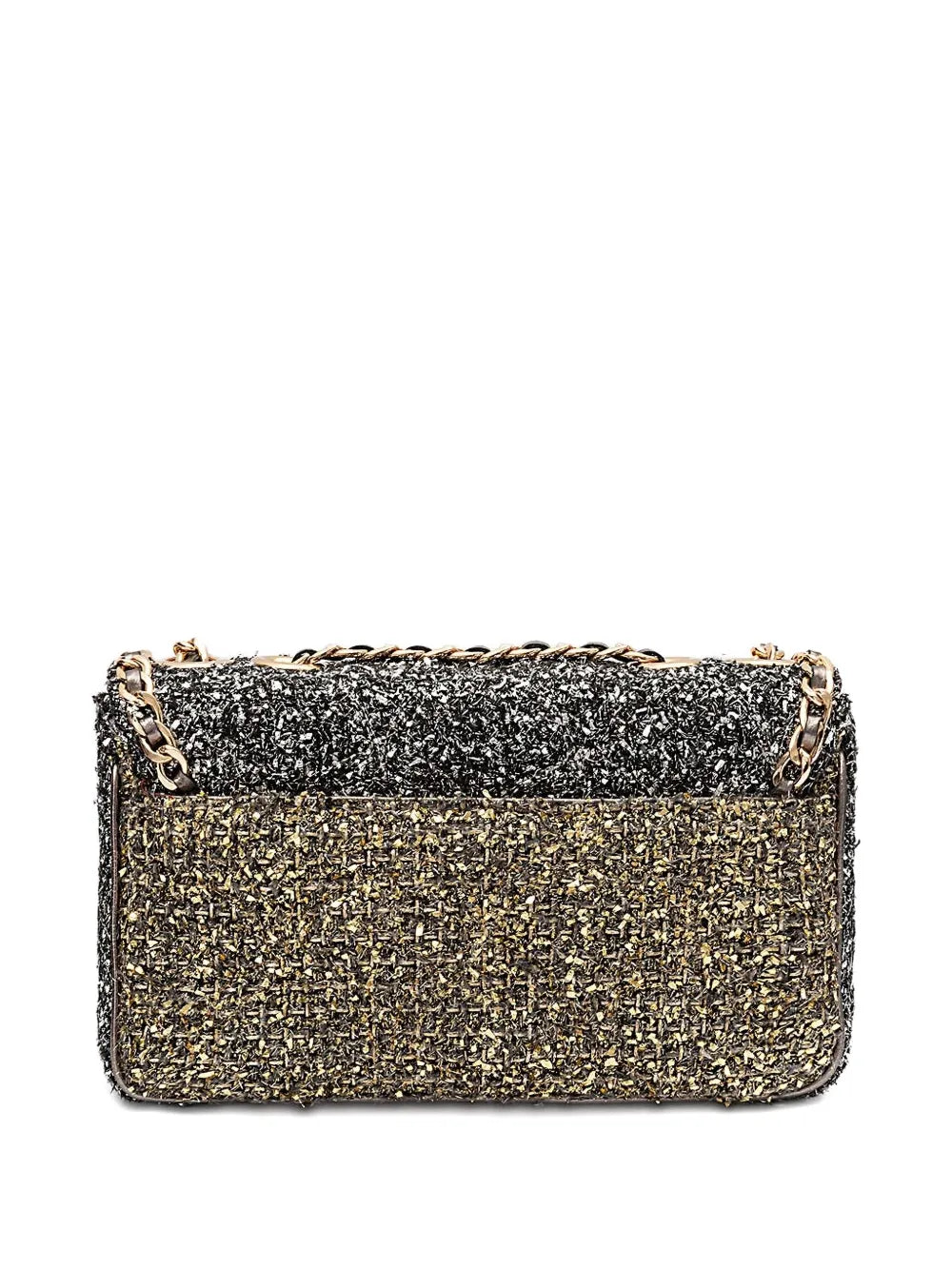 Isla Tweed Metallic Woven Shoulder Bag — Same as shown — Size One Size — Side View