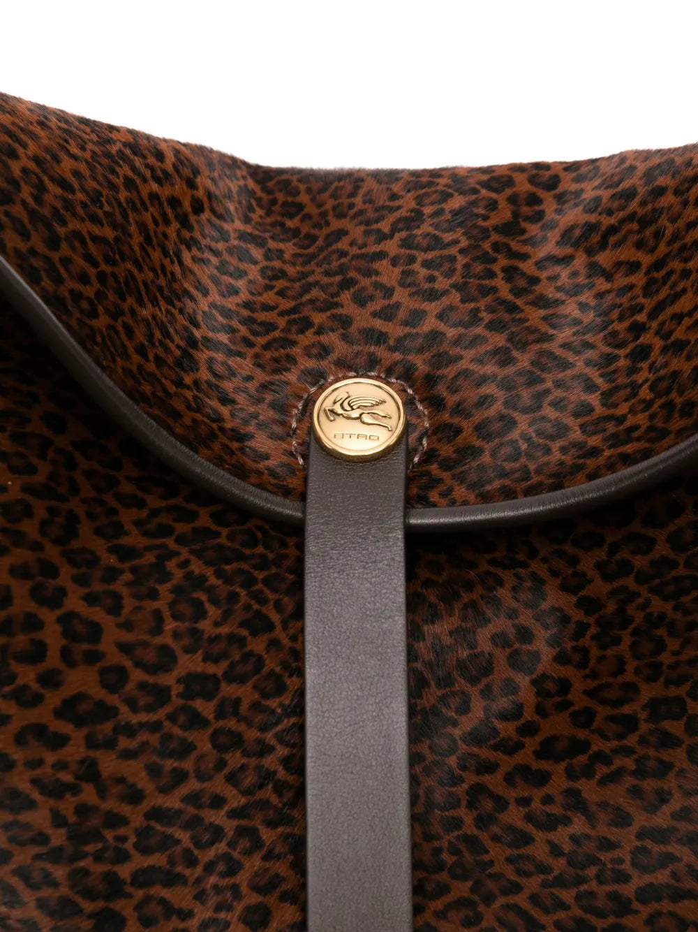 Etro Medium Leopard Print Shoulder Bag — Same as shown — Size One Size — Top View