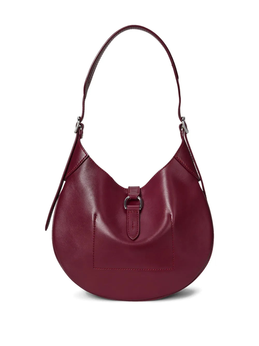 Polo Ralph Lauren Polo Id Curved Handle Leather Bag — Same as shown — Size One Size — Side View