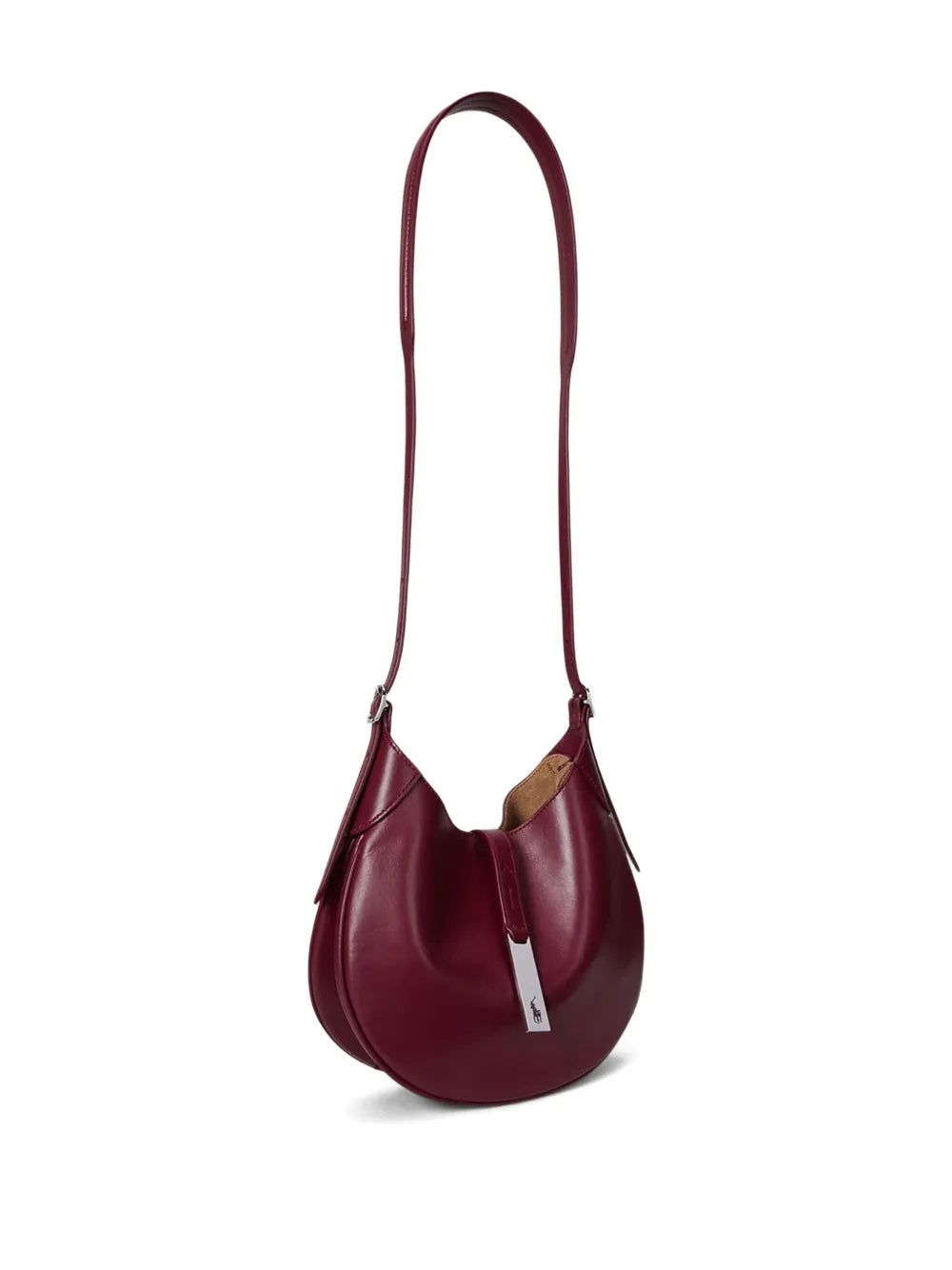 Polo Ralph Lauren Polo Id Curved Handle Leather Bag — Same as shown — Size One Size — Lifestyle View