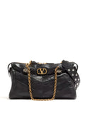Valentino Garavani Panthea Chevron Pattern Shoulder Bag — Same as shown — Size One Size — Front View
