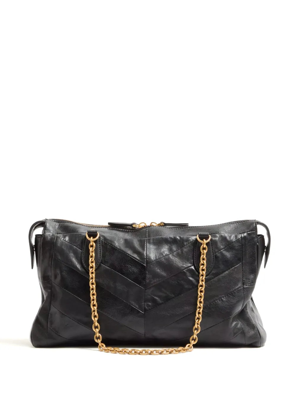Valentino Garavani Panthea Chevron Pattern Shoulder Bag — Same as shown — Size One Size — Back View