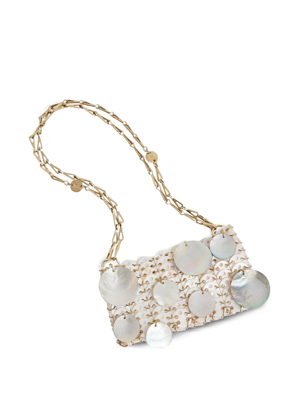 Rabanne 1969 Shell Embellished Chain Mini Bag — Same as shown — Size One Size — Side View