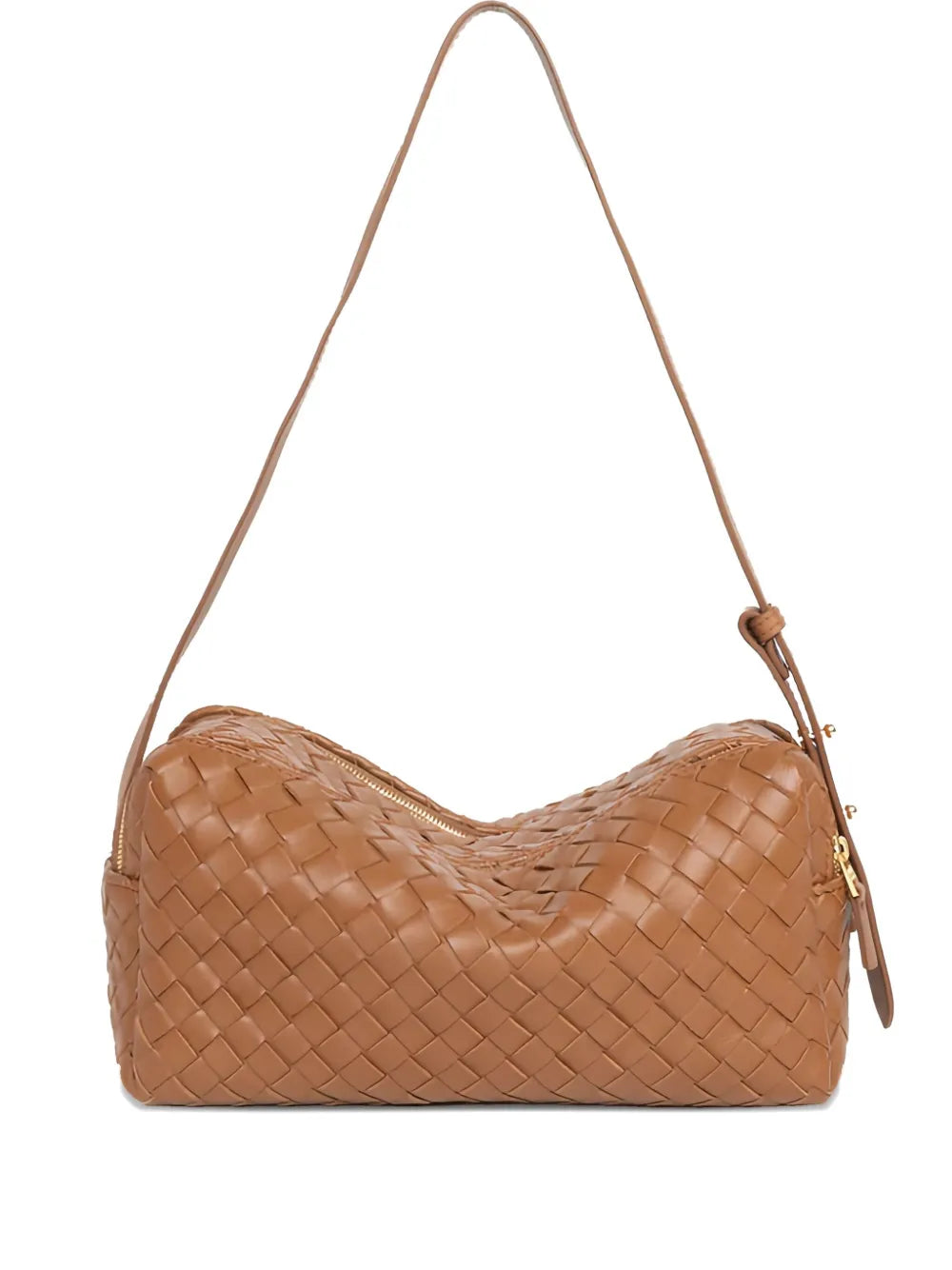 Elleme Small Trousse Woven Leather Shoulder Bag — Same as shown — Size One Size — Front View