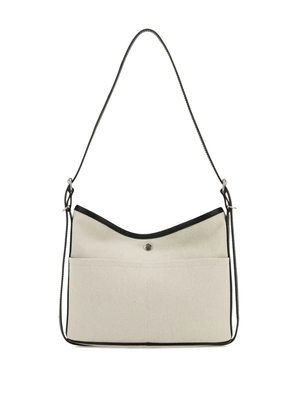 Balenciaga Biarri Logo Plaque Canvas Shoulder Bag — Same as shown — Size One Size — Side View