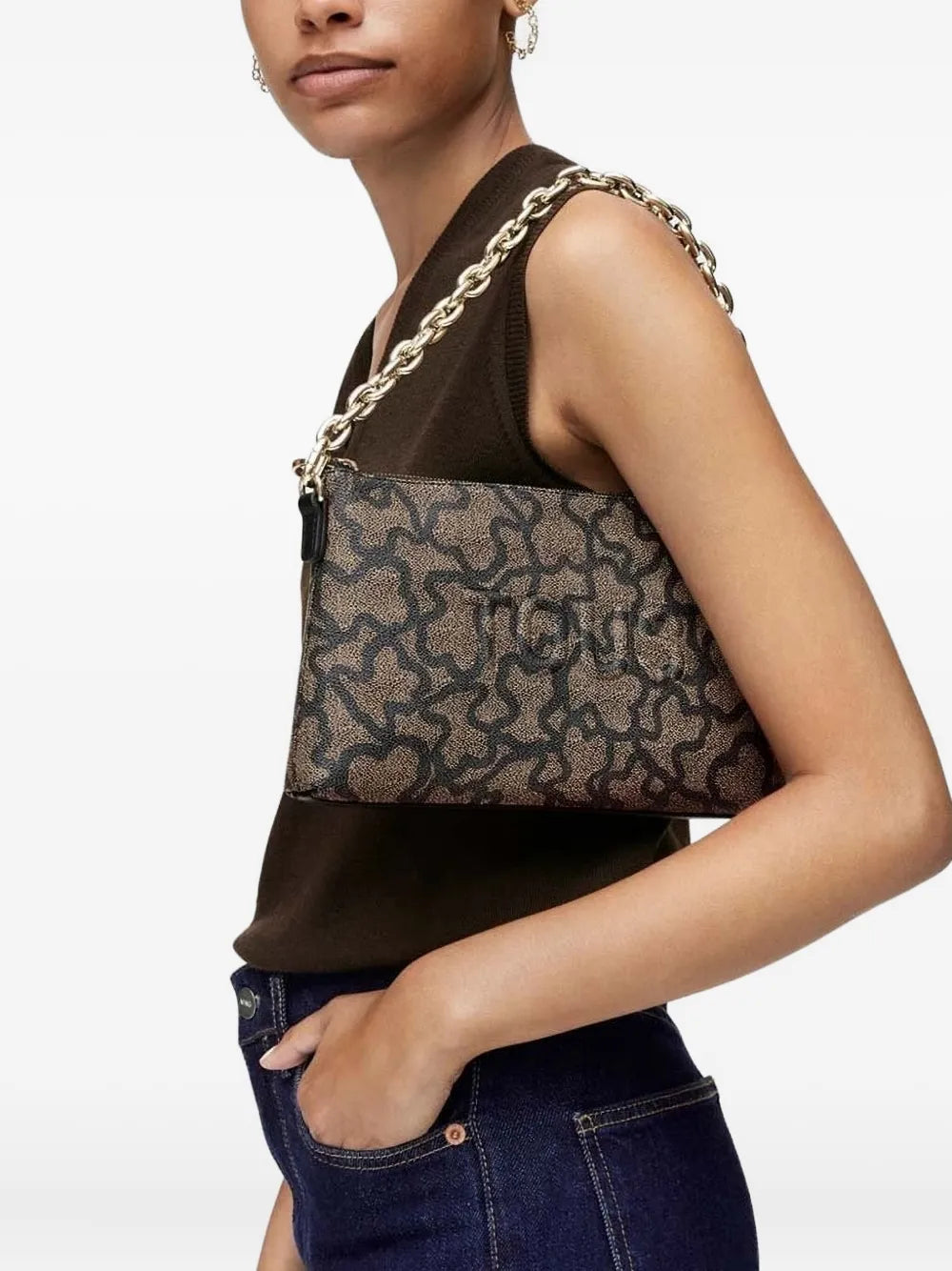 Tous Kaos Icon Logo Shoulder Bag — Same as shown — Size One Size — Back View