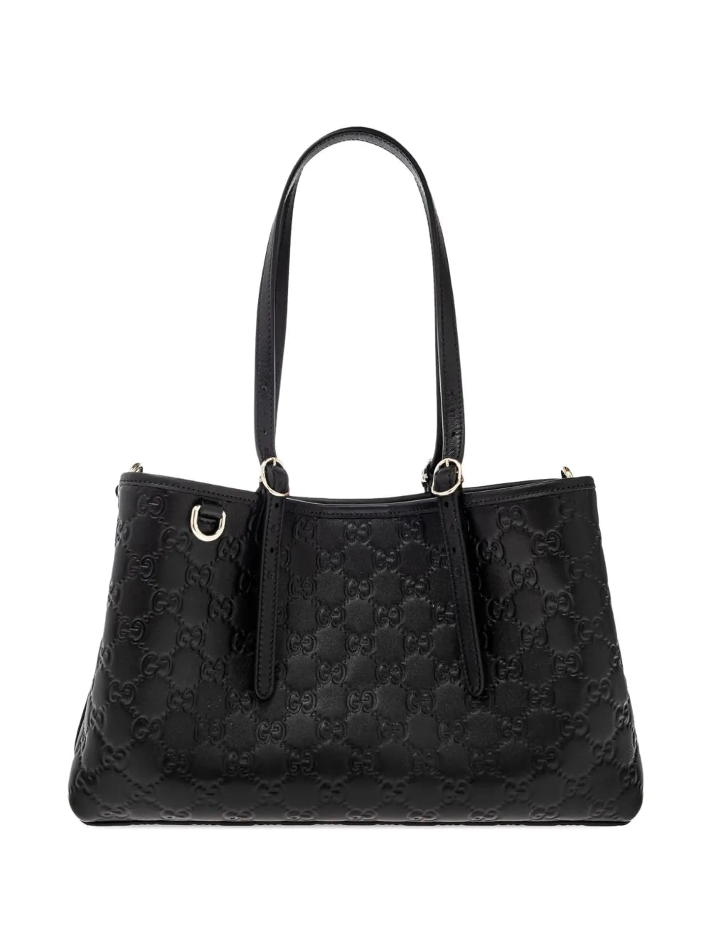 Gucci Medium Gg Leather Shoulder Bag — Same as shown — Size One Size — Front View
