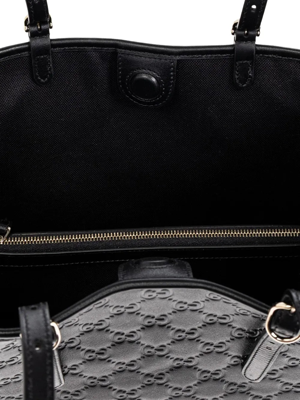 Gucci Medium Gg Leather Shoulder Bag — Same as shown — Size One Size — Back View