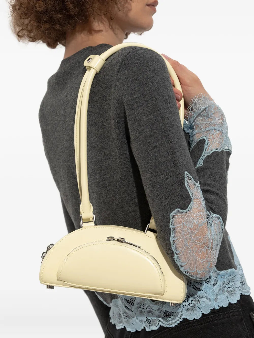 Self Portrait Leather Charm Detail Shoulder Bag — Same as shown — Size One Size — Side View