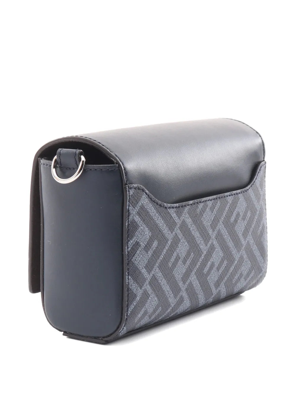 Fendi Pre Owned 2020S Ff Squared Compact Leather Shoulder Bag — Same as shown — Size One Size — Side View