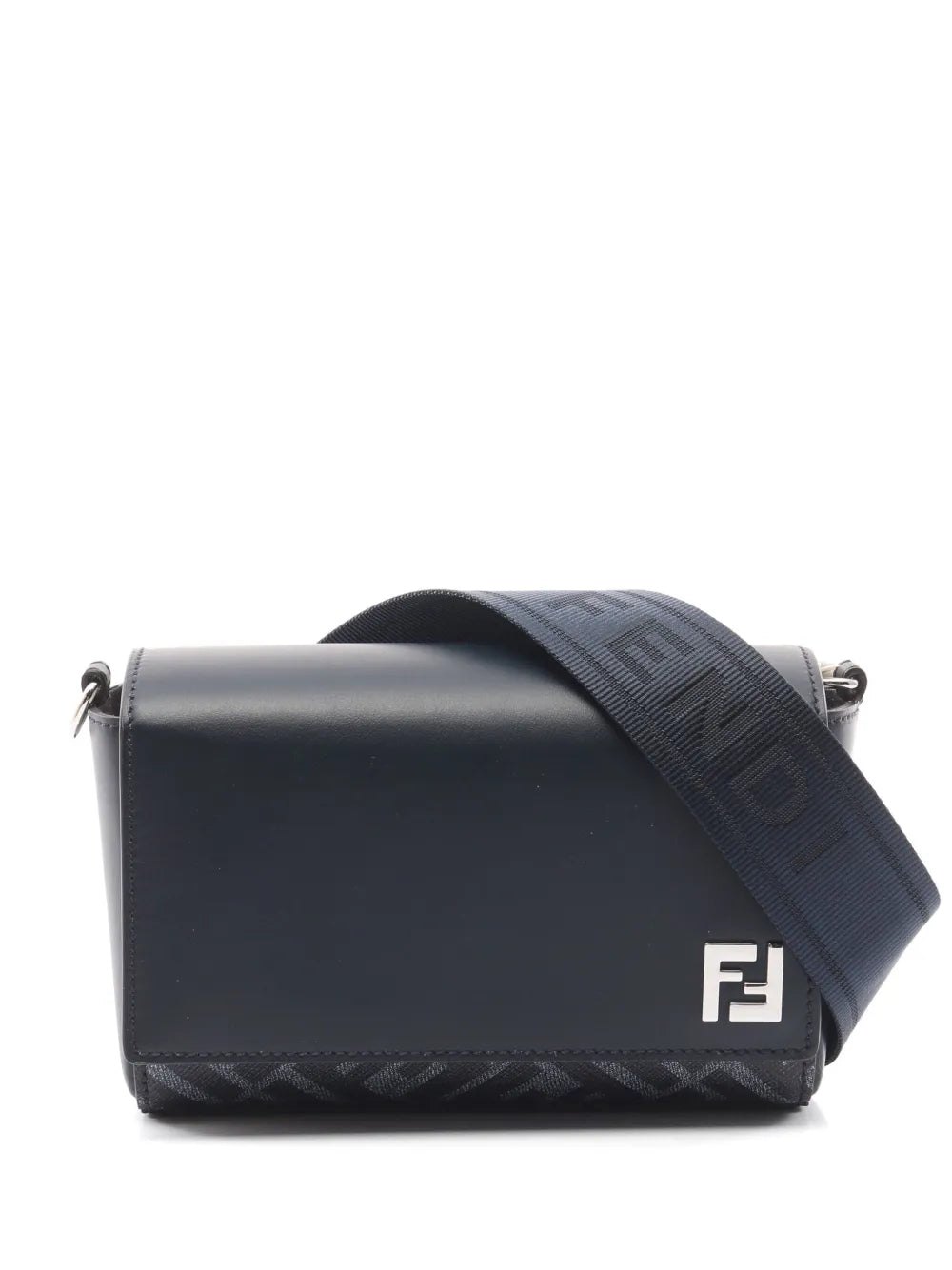 Fendi Pre Owned 2020S Ff Squared Compact Leather Shoulder Bag — Same as shown — Size One Size — Front View