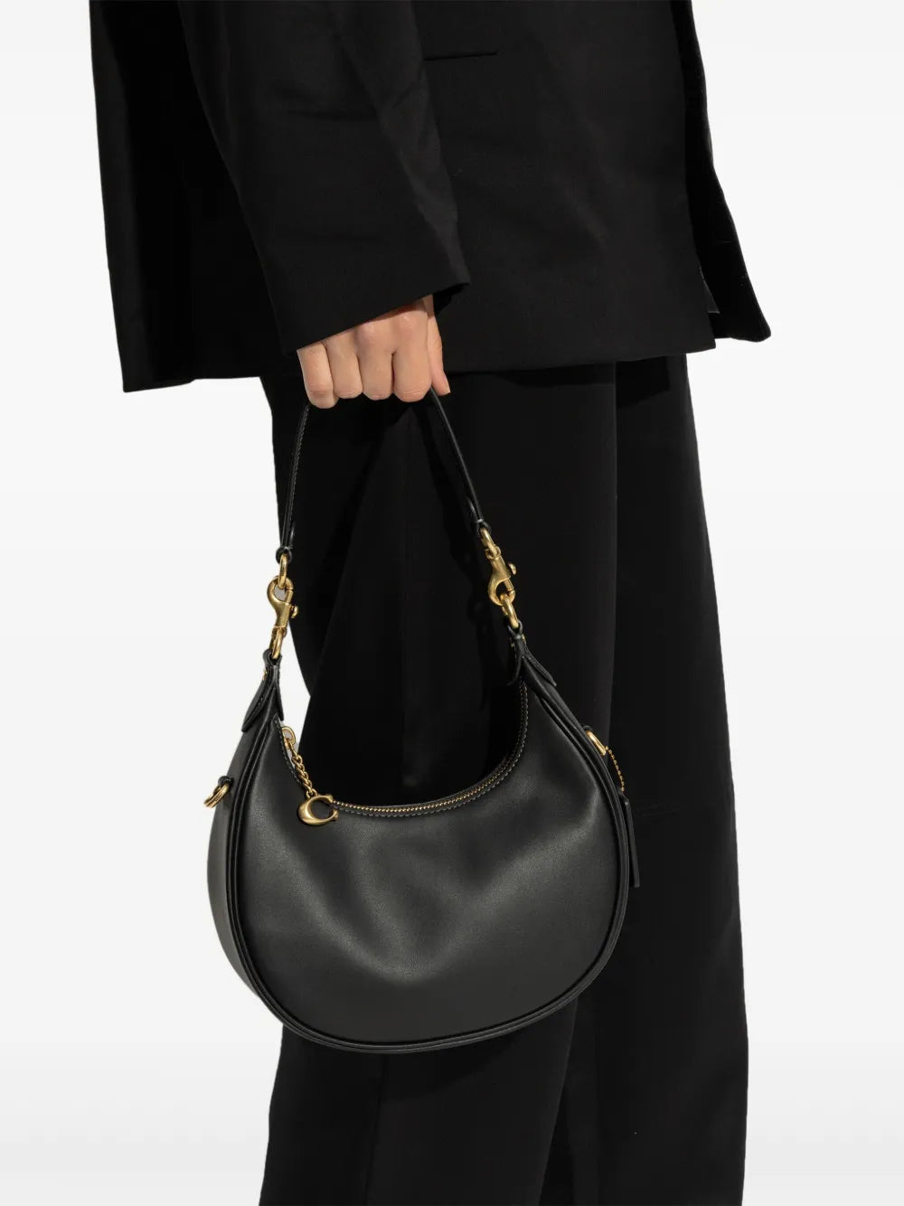 Coach Leather Shoulder Bag — Same as shown — Size One Size — Side View