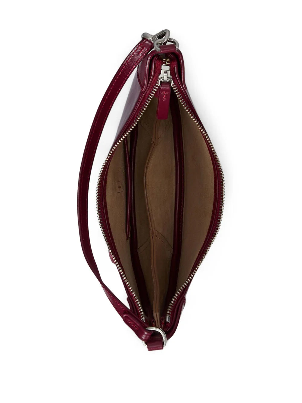 Polo Ralph Lauren Polo Id Leather Shoulder Bag — Same as shown — Size One Size — Top View